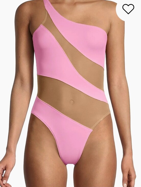 Norma Kamali Other - Norma Kamali Mio Mesh Cut-Out One-Piece Swimsuit Large